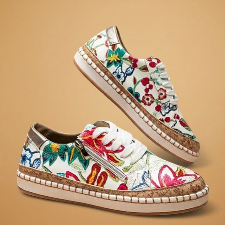 Margarida | Sapatos Ortopédicos Estampados Mulher Slip-On