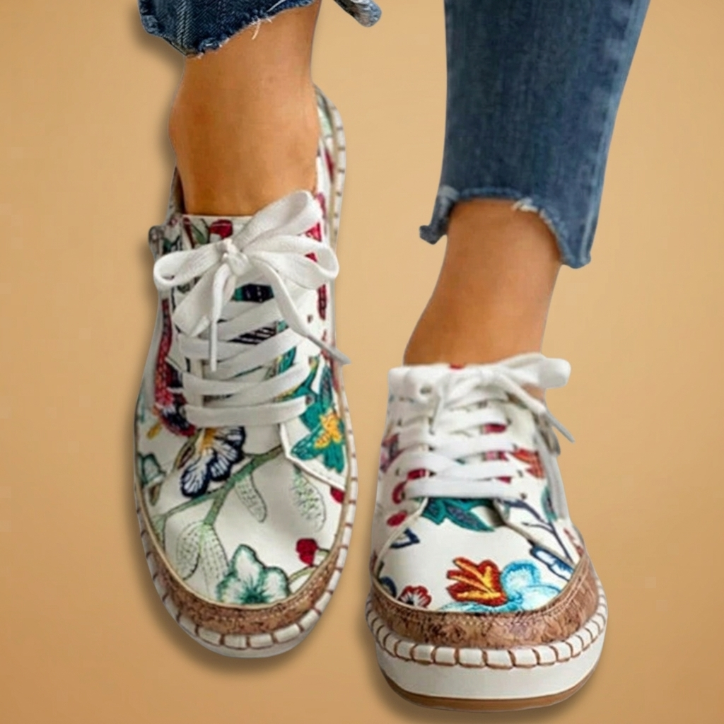 Margarida | Sapatos Ortopédicos Estampados Mulher Slip-On