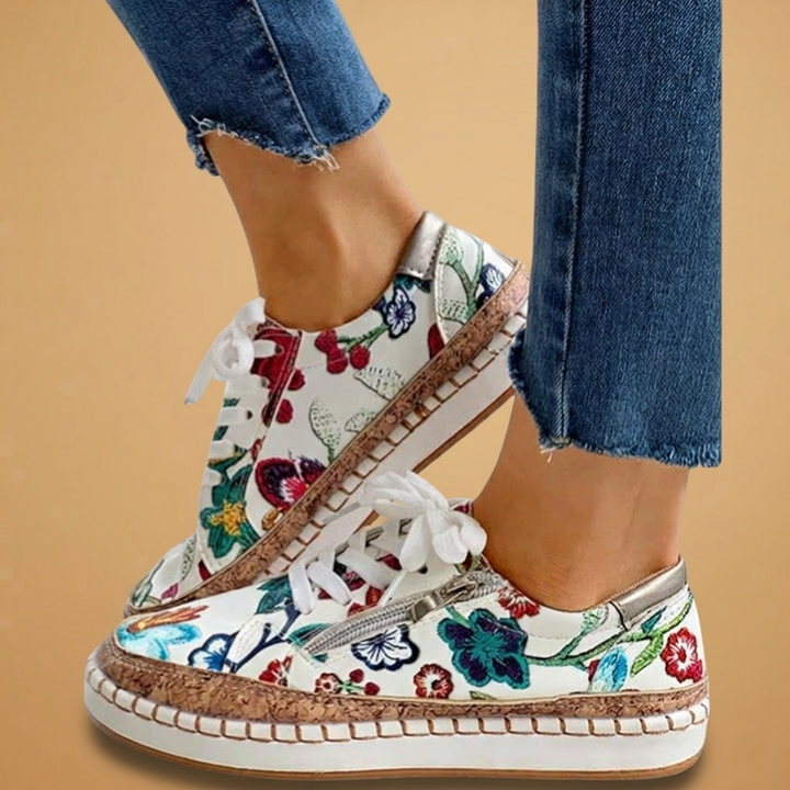 Margarida | Sapatos Ortopédicos Estampados Mulher Slip-On