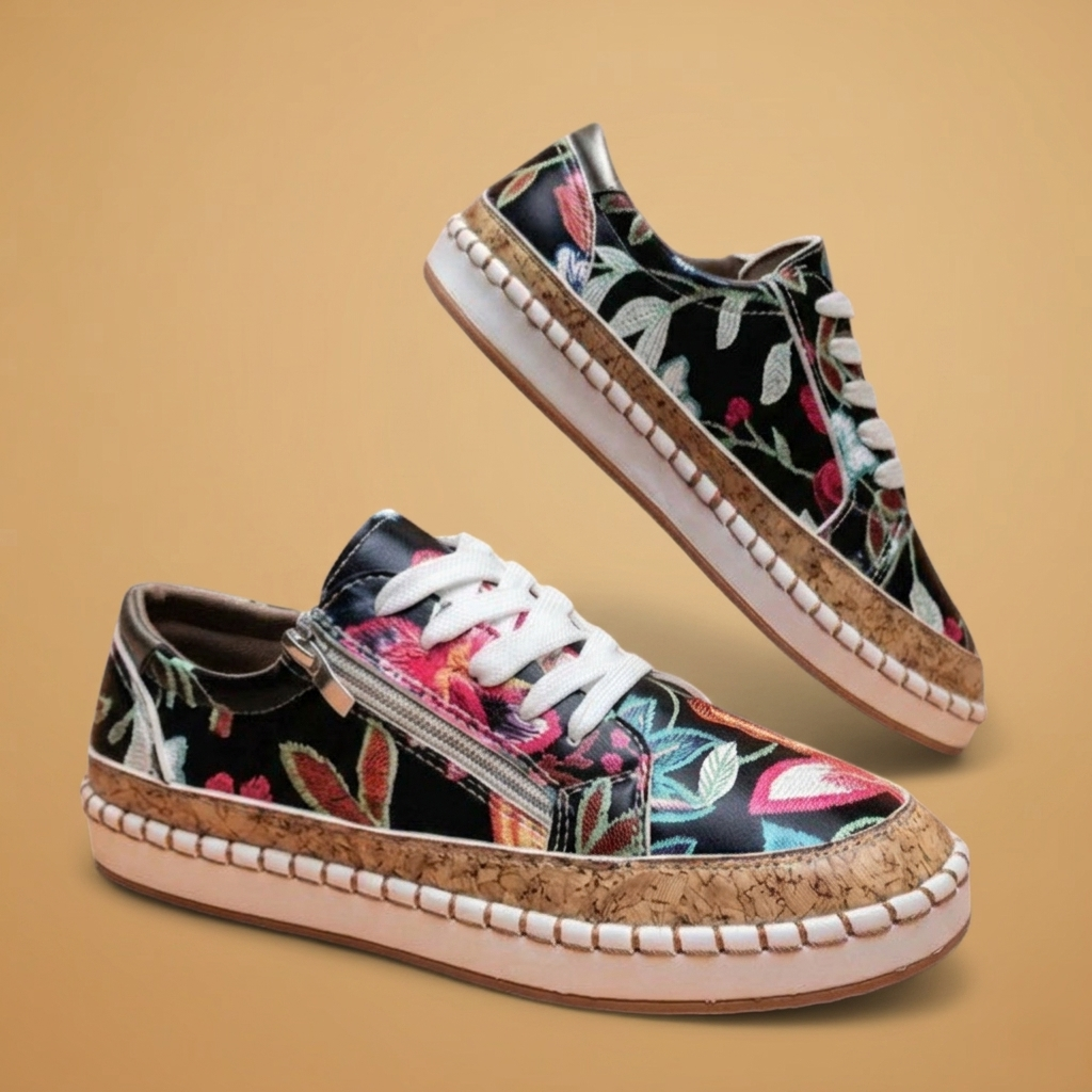Margarida | Sapatos Ortopédicos Estampados Mulher Slip-On