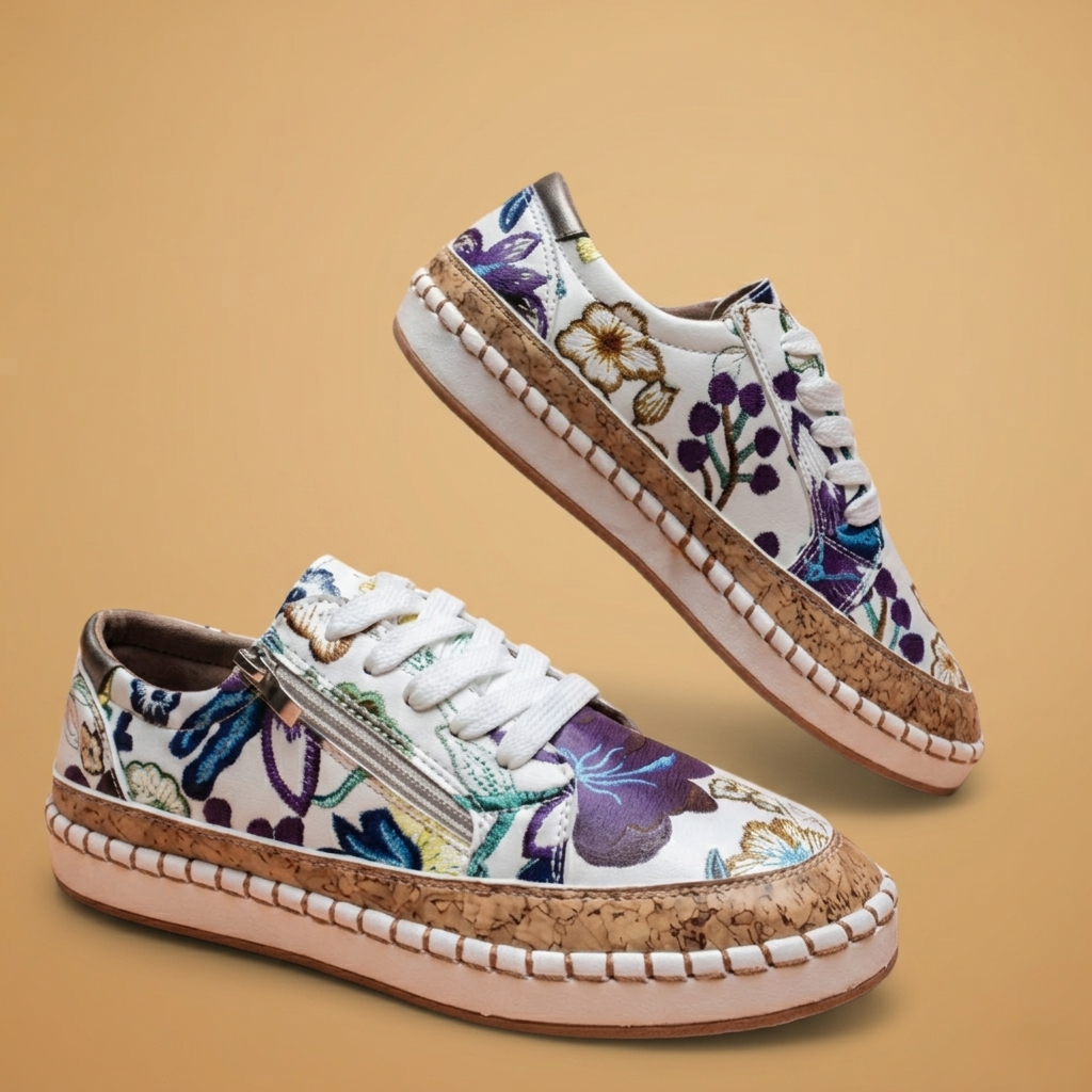 Margarida | Sapatos Ortopédicos Estampados Mulher Slip-On