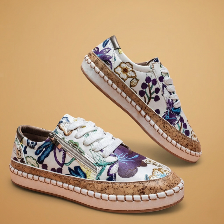 Margarida | Sapatos Ortopédicos Estampados Mulher Slip-On