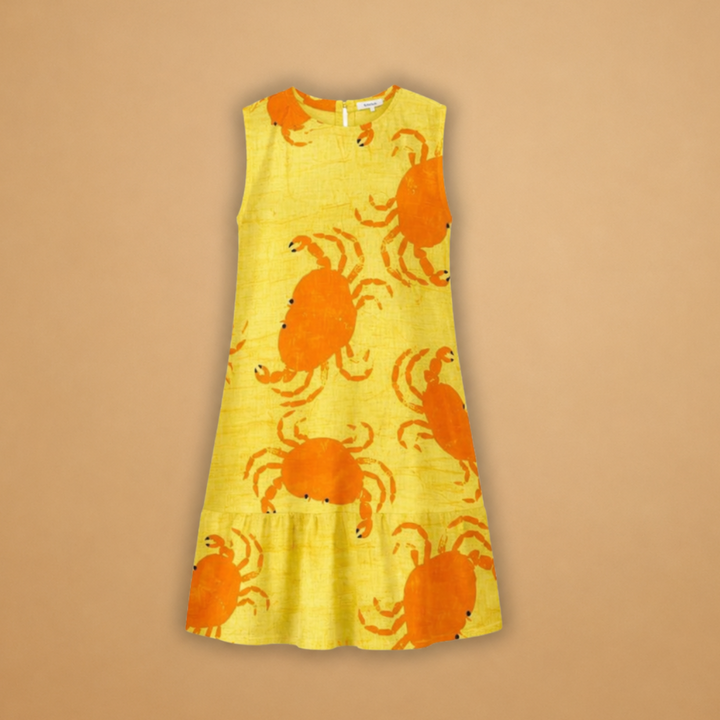 Maria | Vestido de Verão Estampado Mulher Sem Mangas