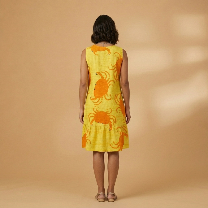 Maria | Vestido de Verão Estampado Mulher Sem Mangas