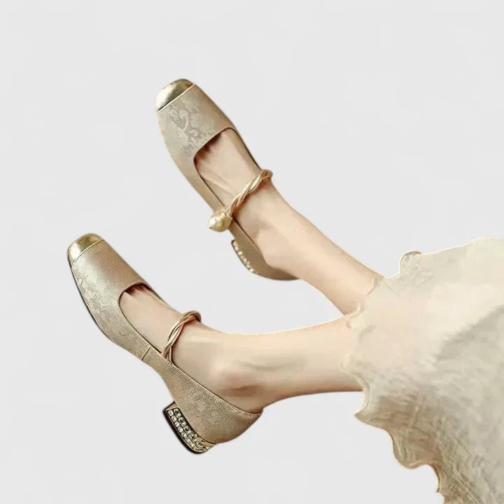 Mariana | Sapatos Mary Jane Mulher Salto Bloco Correia