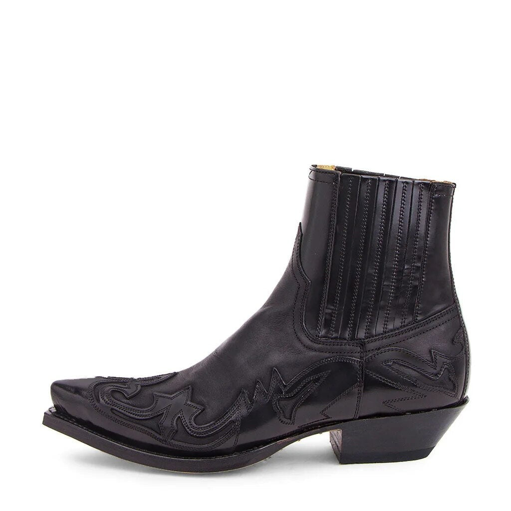 Marta | Botas Cowboy de Pele Mulher Botim Bico Fino