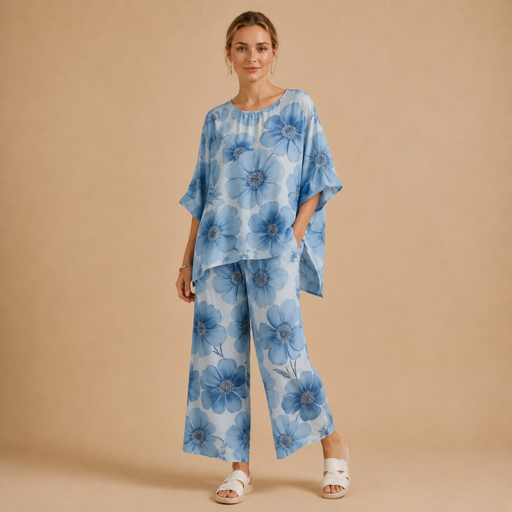 Marta | Conjunto Tie Dye Duas Peças Mulher Manga Larga