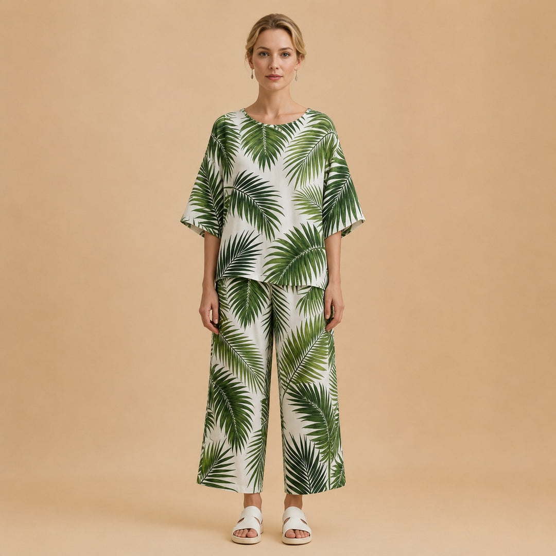 Marta | Conjunto Tie Dye Duas Peças Mulher Manga Larga