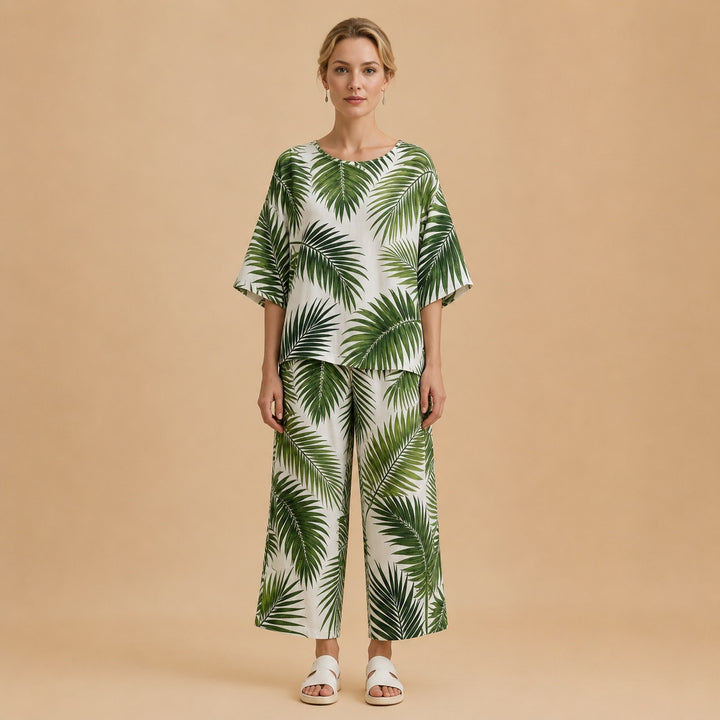 Marta | Conjunto Tie Dye Duas Peças Mulher Manga Larga