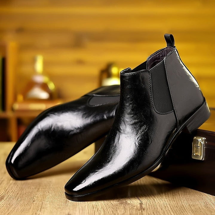 Martim | Chelsea Boots Homem Pele Polida Elástico Lateral