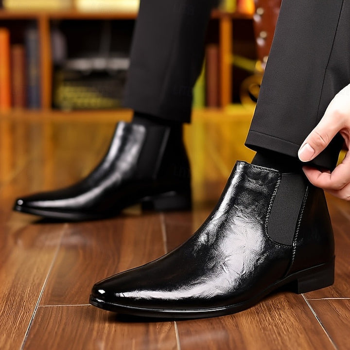 Martim | Chelsea Boots Homem Pele Polida Elástico Lateral