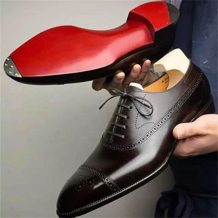 Martim | Sapatos Oxford Brogue Homem Couro Sola Distintiva