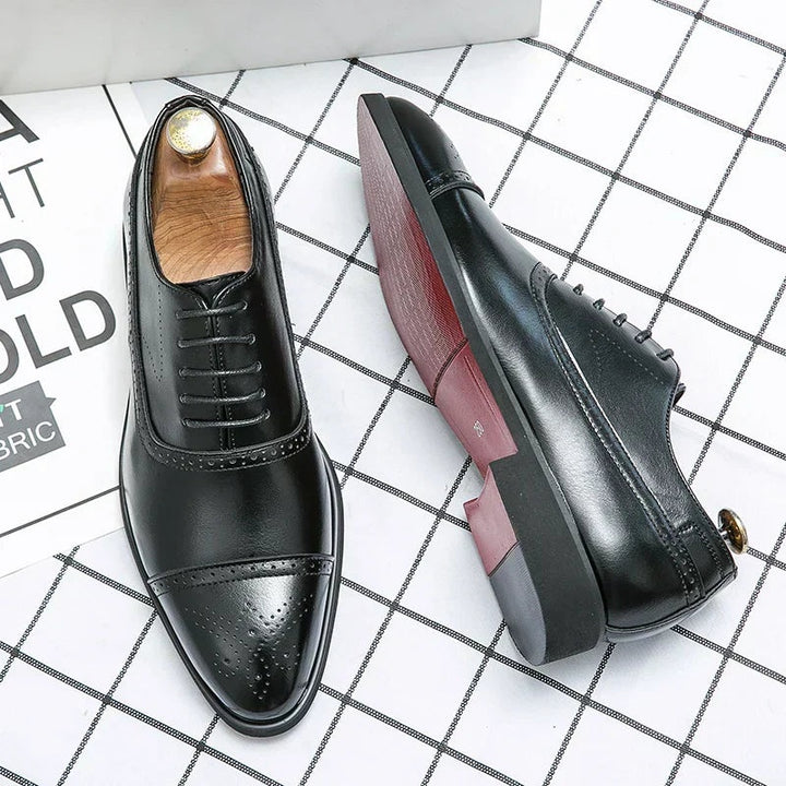 Martim | Sapatos Oxford Brogue Homem Couro Sola Distintiva
