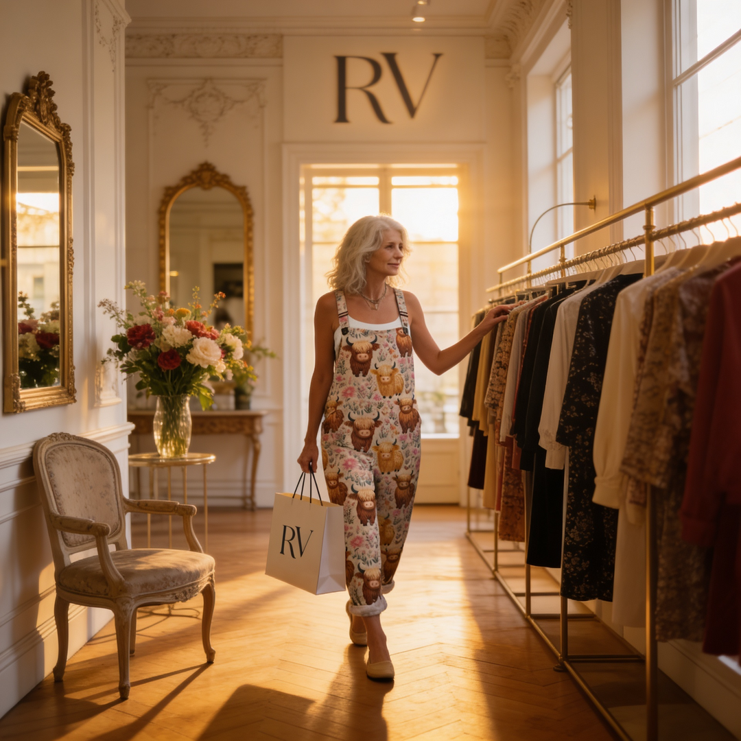 Matilde | Jardineiras Estampado Floral Mulher Perna Larga com Bolsos