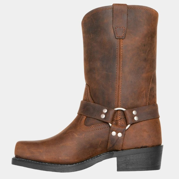 Miguel | Botas Cowboy Homem Cano Alto Estilo Biker