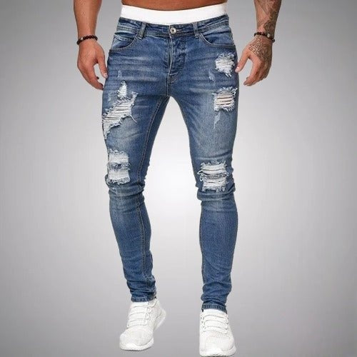 Miguel | Calças de Ganga Homem Skinny Rasgadas