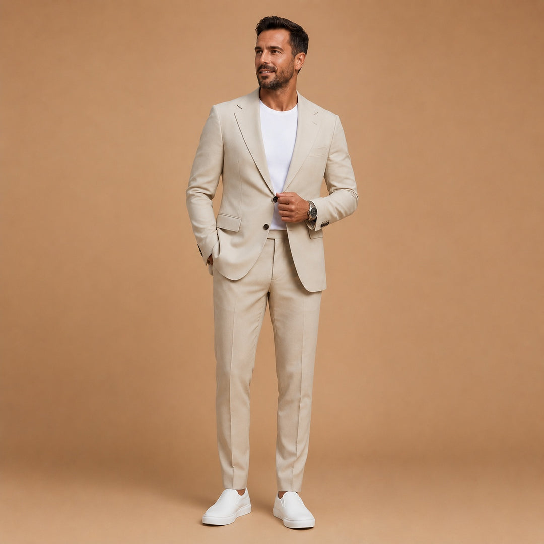 Miguel | Fato de Duas Peças Slim Fit Homem Lapela Clássica