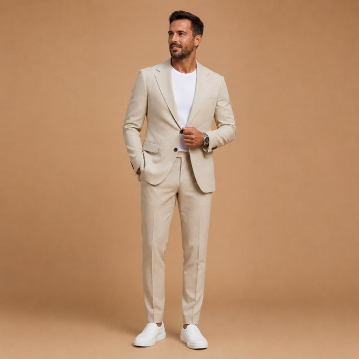 Miguel | Fato de Duas Peças Slim Fit Homem Lapela Clássica