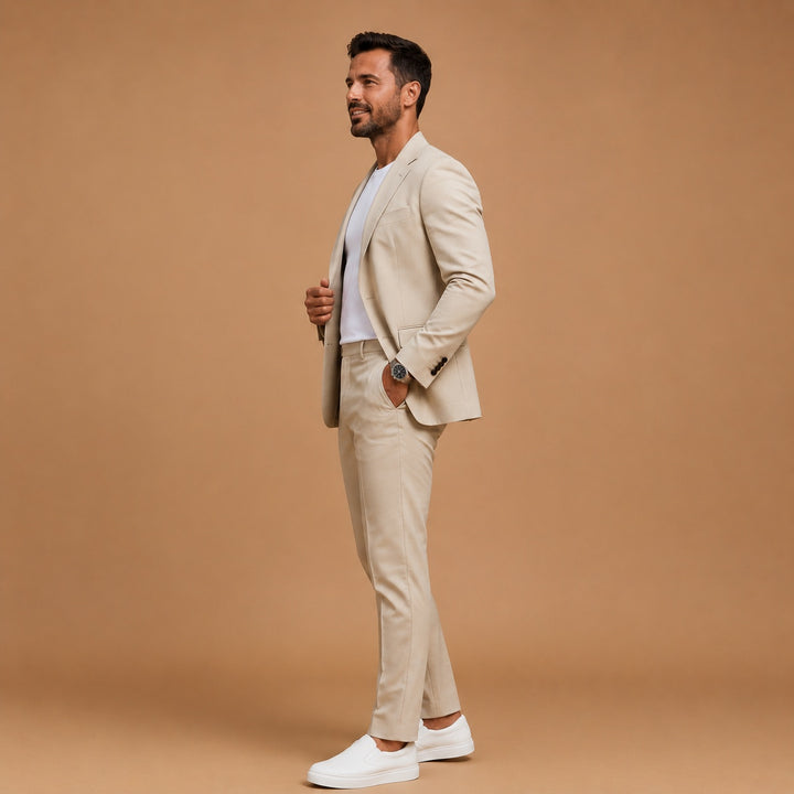 Miguel | Fato de Duas Peças Slim Fit Homem Lapela Clássica