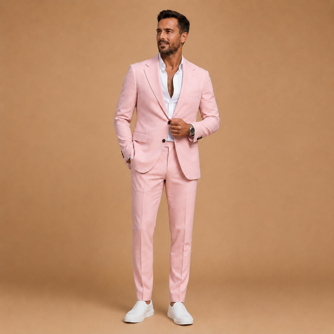 Miguel | Fato de Duas Peças Slim Fit Homem Lapela Clássica