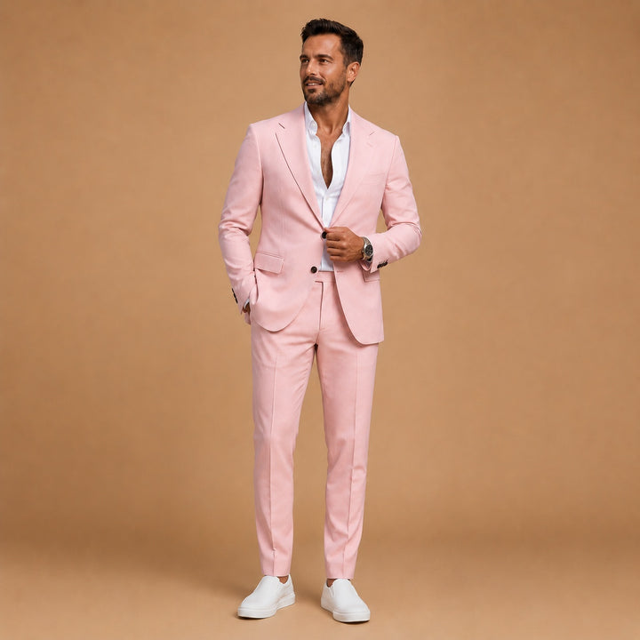 Miguel | Fato de Duas Peças Slim Fit Homem Lapela Clássica