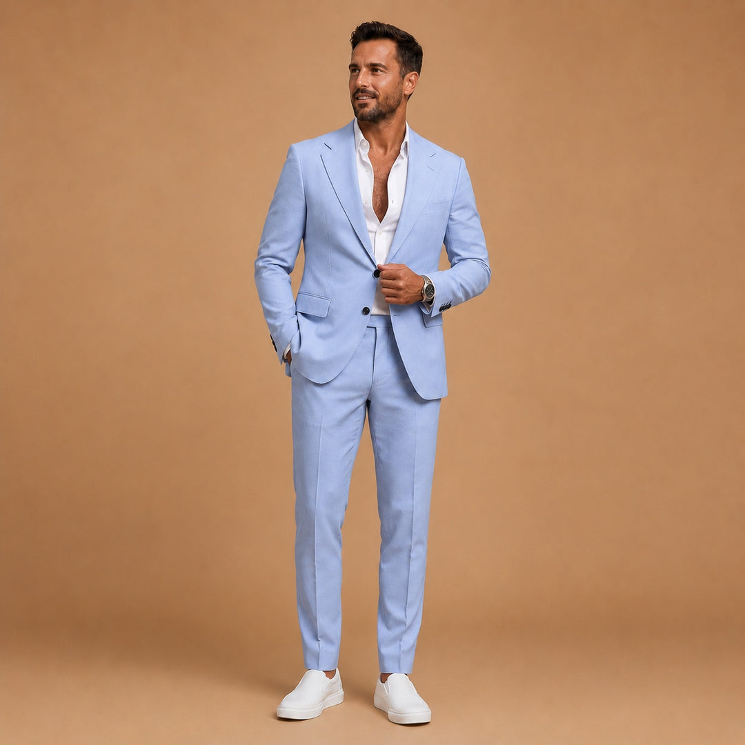 Miguel | Fato de Duas Peças Slim Fit Homem Lapela Clássica