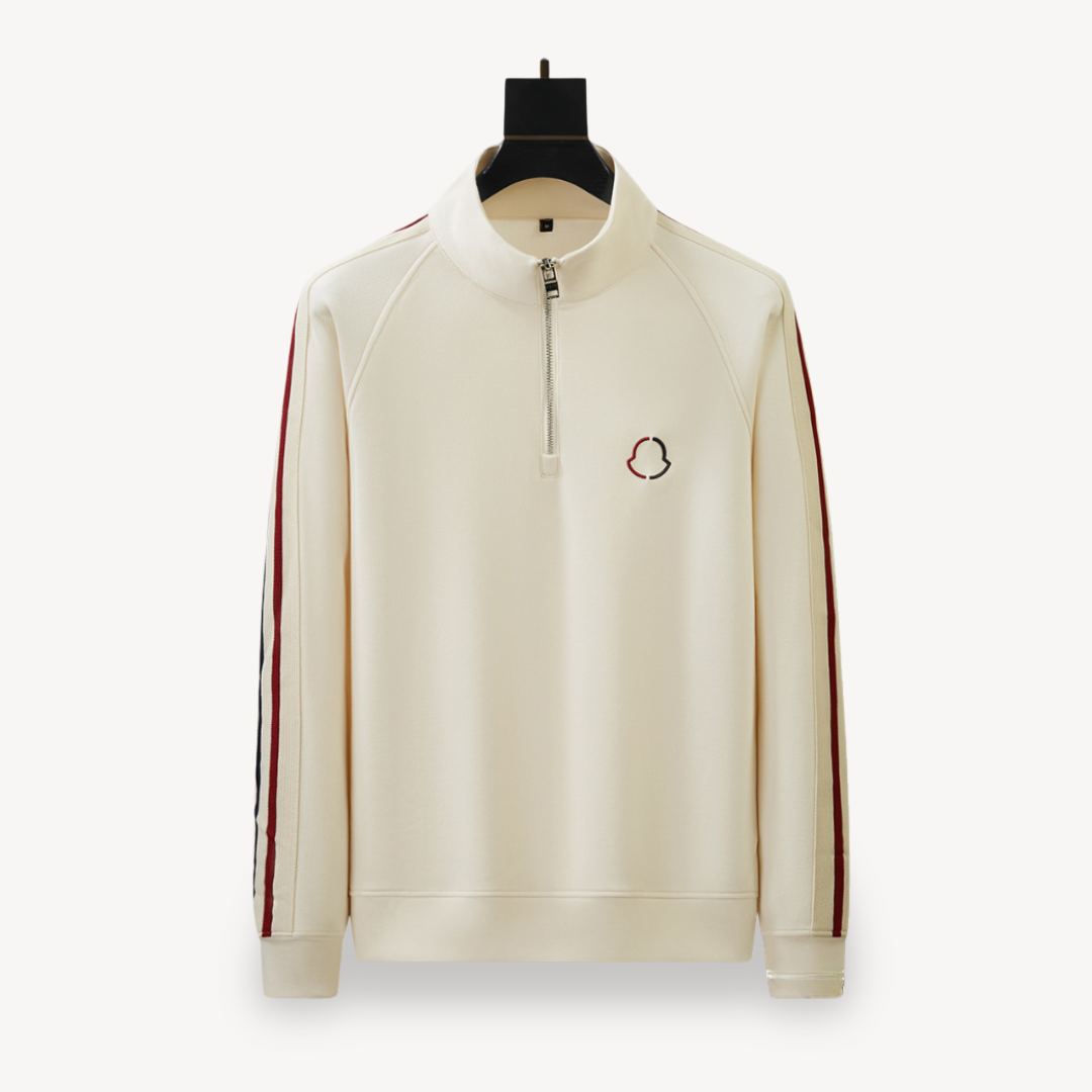 Miguel | Fato de Treino Homem Semi-Zip com Riscas nas Mangas