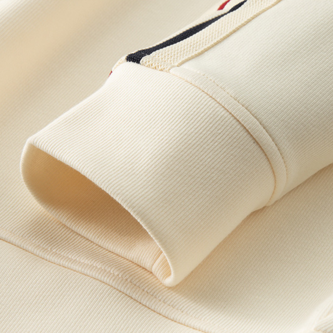Miguel | Fato de Treino Homem Semi-Zip com Riscas nas Mangas