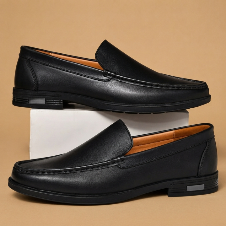 Mocassins de Couro Genuíno Homem Slip-On Elegantes
