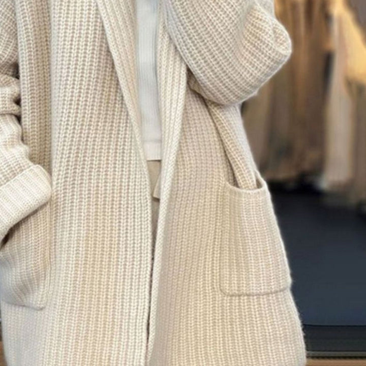 Mónica | Casaco de Malha Oversize Mulher com Bolsos