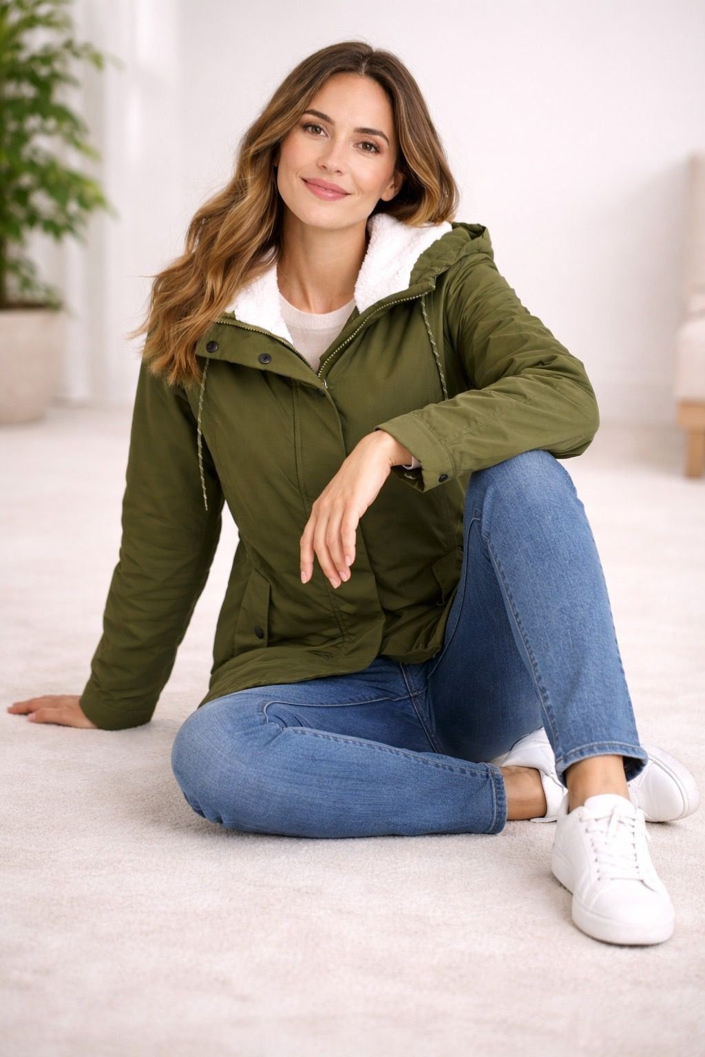 Mónica | Parka com Capuz e Forro Mulher Impermeável
