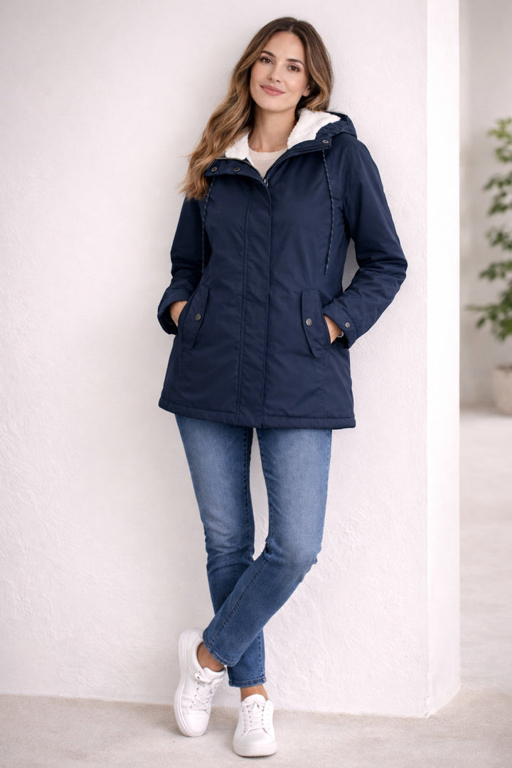 Mónica | Parka com Capuz e Forro Mulher Impermeável