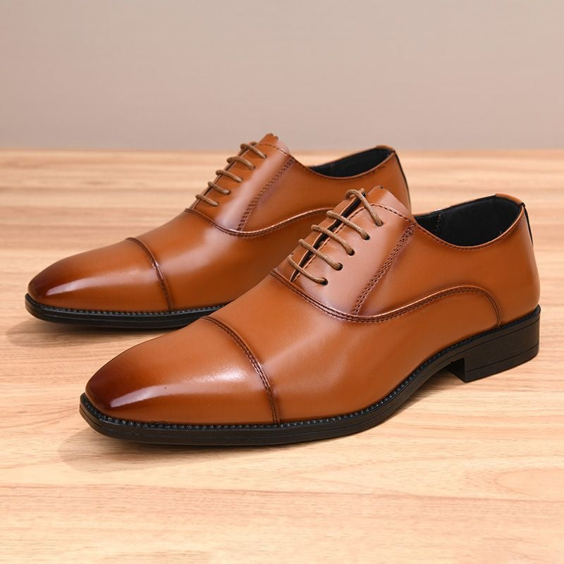 Nuno | Oxford de Couro Homem Atacadores Cap Toe