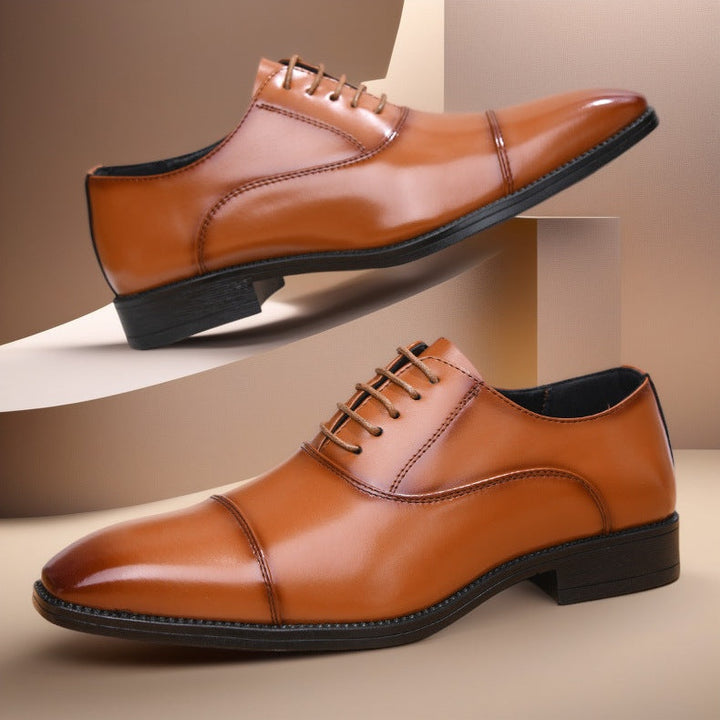 Nuno | Oxford de Couro Homem Atacadores Cap Toe