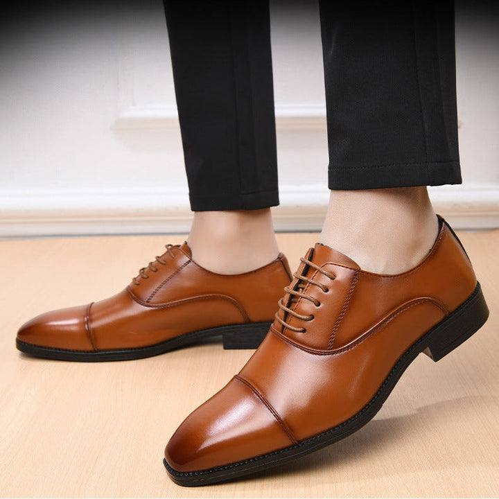 Nuno | Oxford de Couro Homem Atacadores Cap Toe