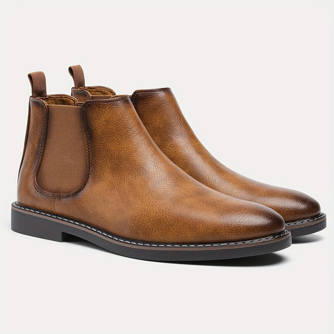 Patrícia | Chelsea Boots Homem Slip-On Pele Sintética