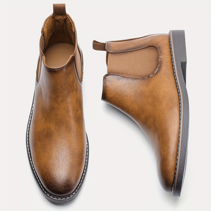 Patrícia | Chelsea Boots Homem Slip-On Pele Sintética