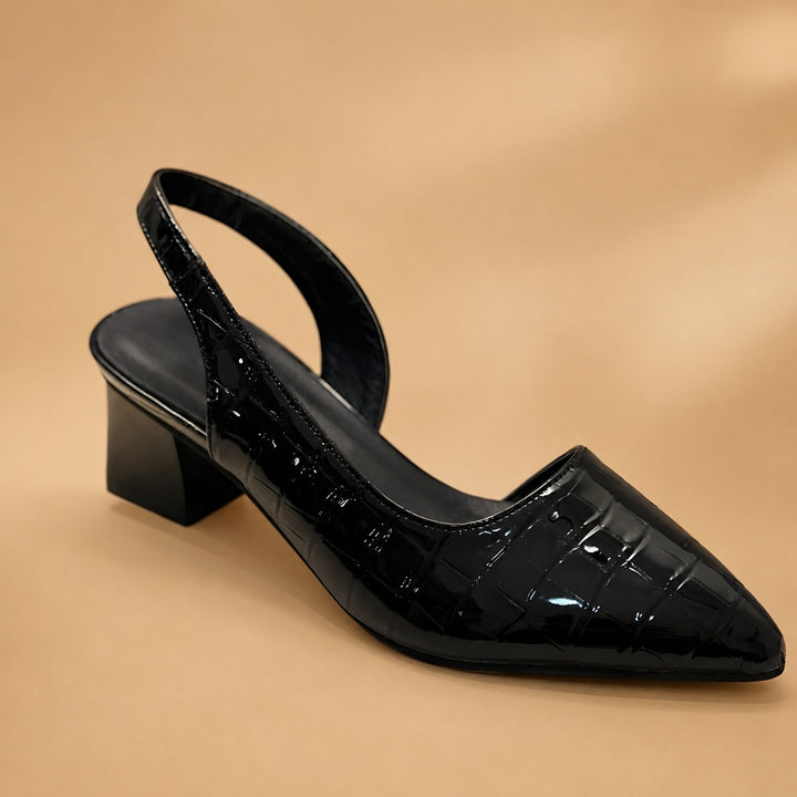 Patrícia | Sapatos Slingback Bico Fino Mulher Salto Baixo