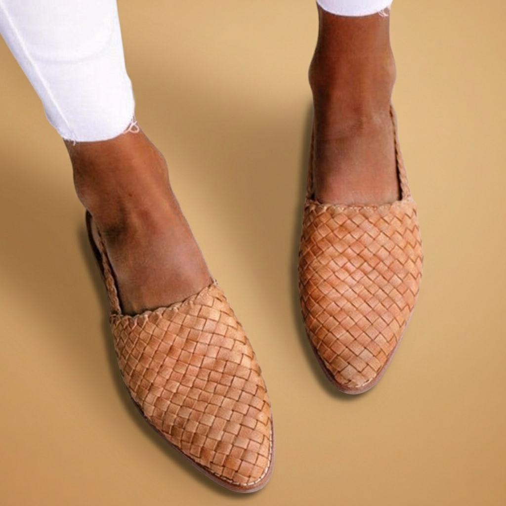 Paula | Sapatilhas Destalonadas Trançadas Mulher Slingback