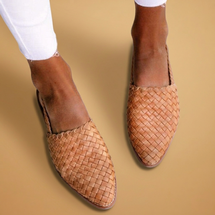 Paula | Sapatilhas Destalonadas Trançadas Mulher Slingback