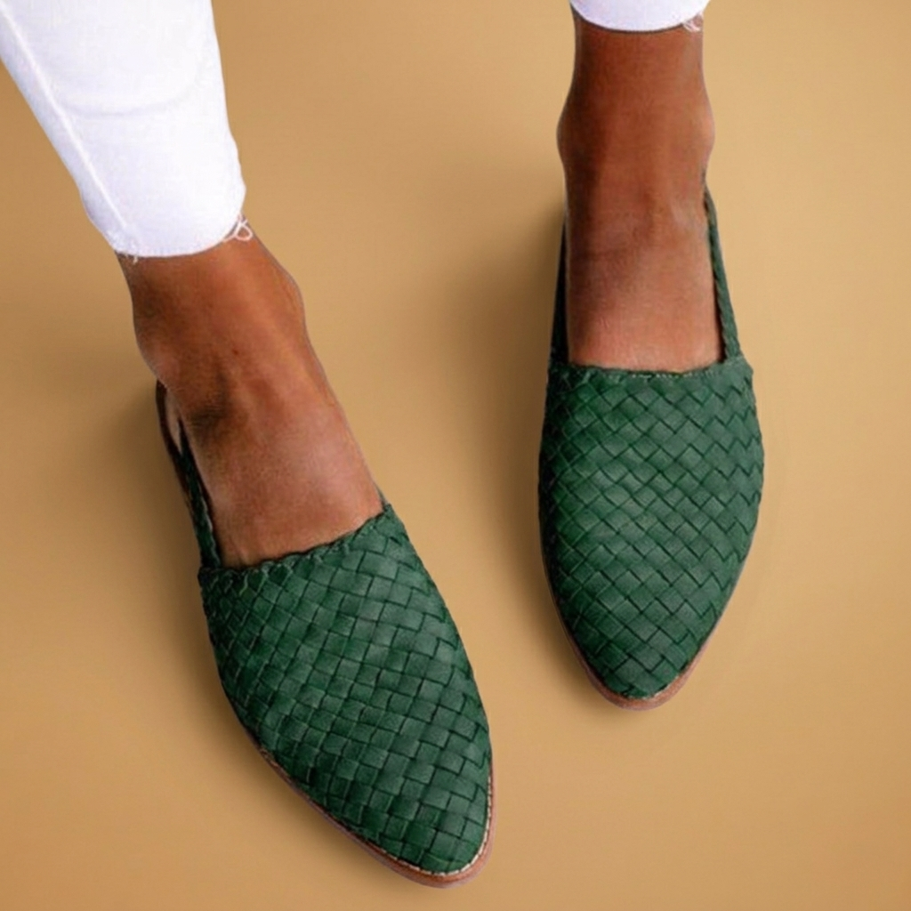 Paula | Sapatilhas Destalonadas Trançadas Mulher Slingback