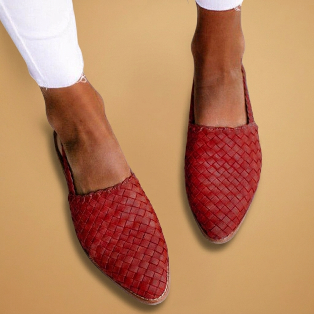 Paula | Sapatilhas Destalonadas Trançadas Mulher Slingback