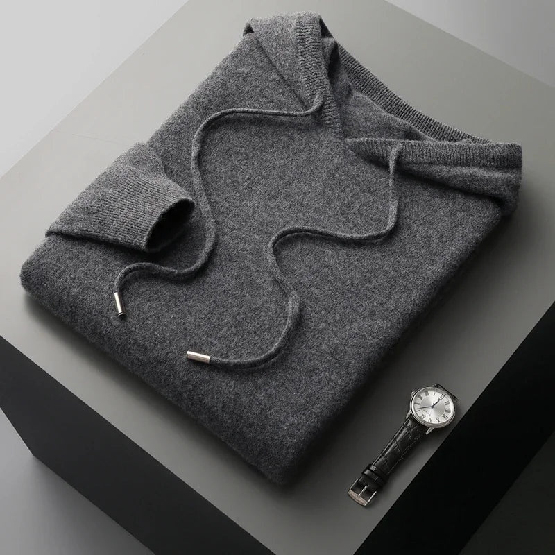 Paulo | Hoodie de Lã Merino Homem com Capuz