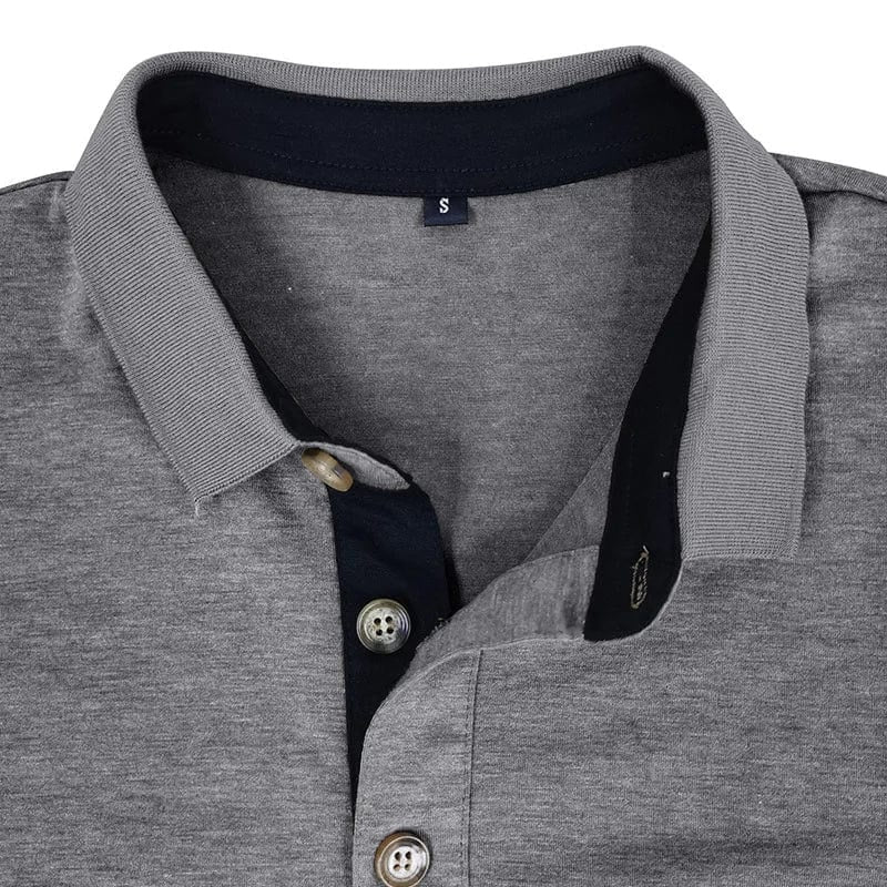 Paulo | Polo de Manga Longa Homem com Bolso