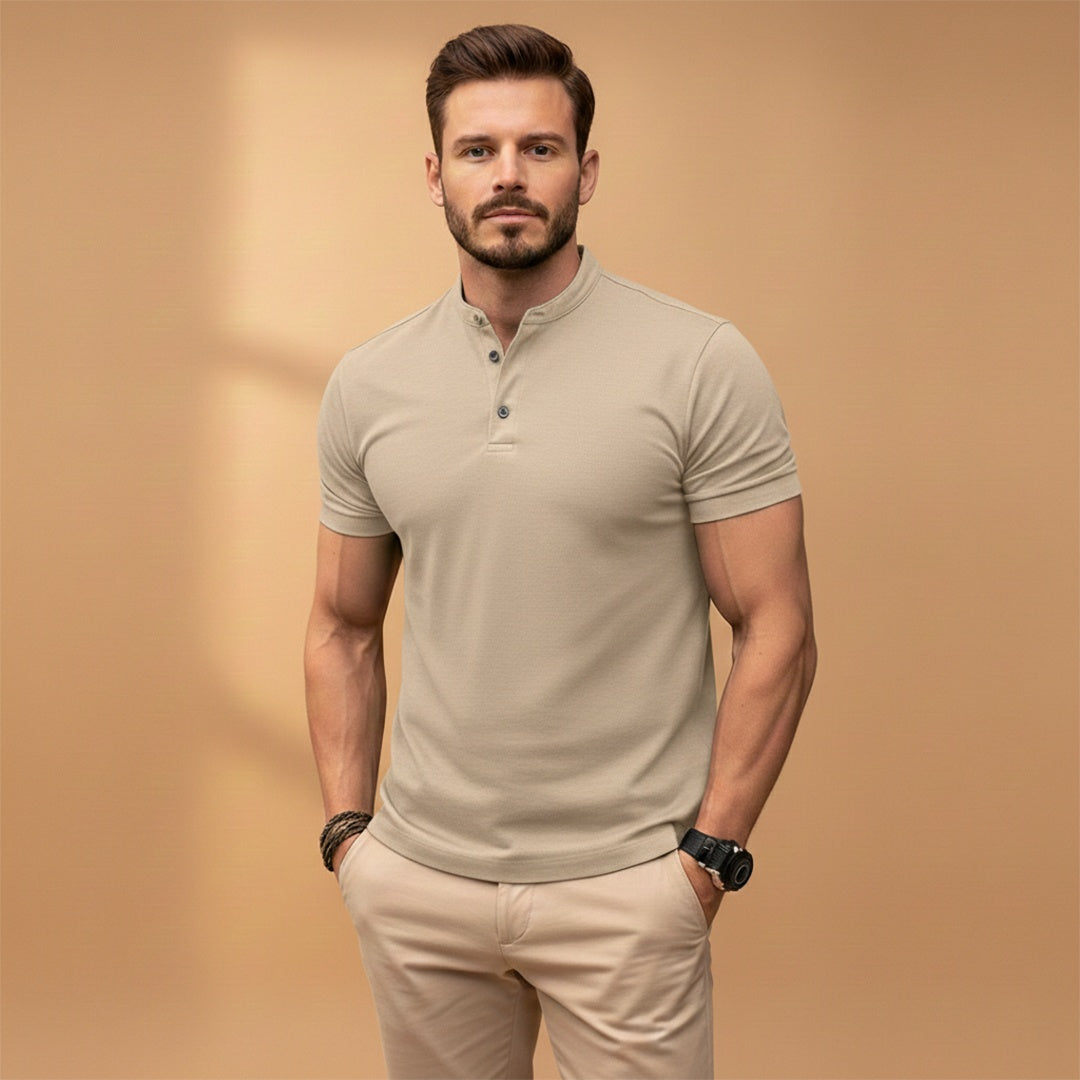 Polo Gola Botonada Homem Manga Curta