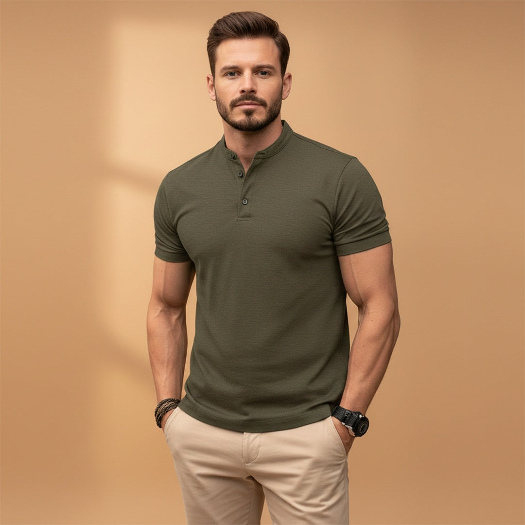 Polo Gola Botonada Homem Manga Curta