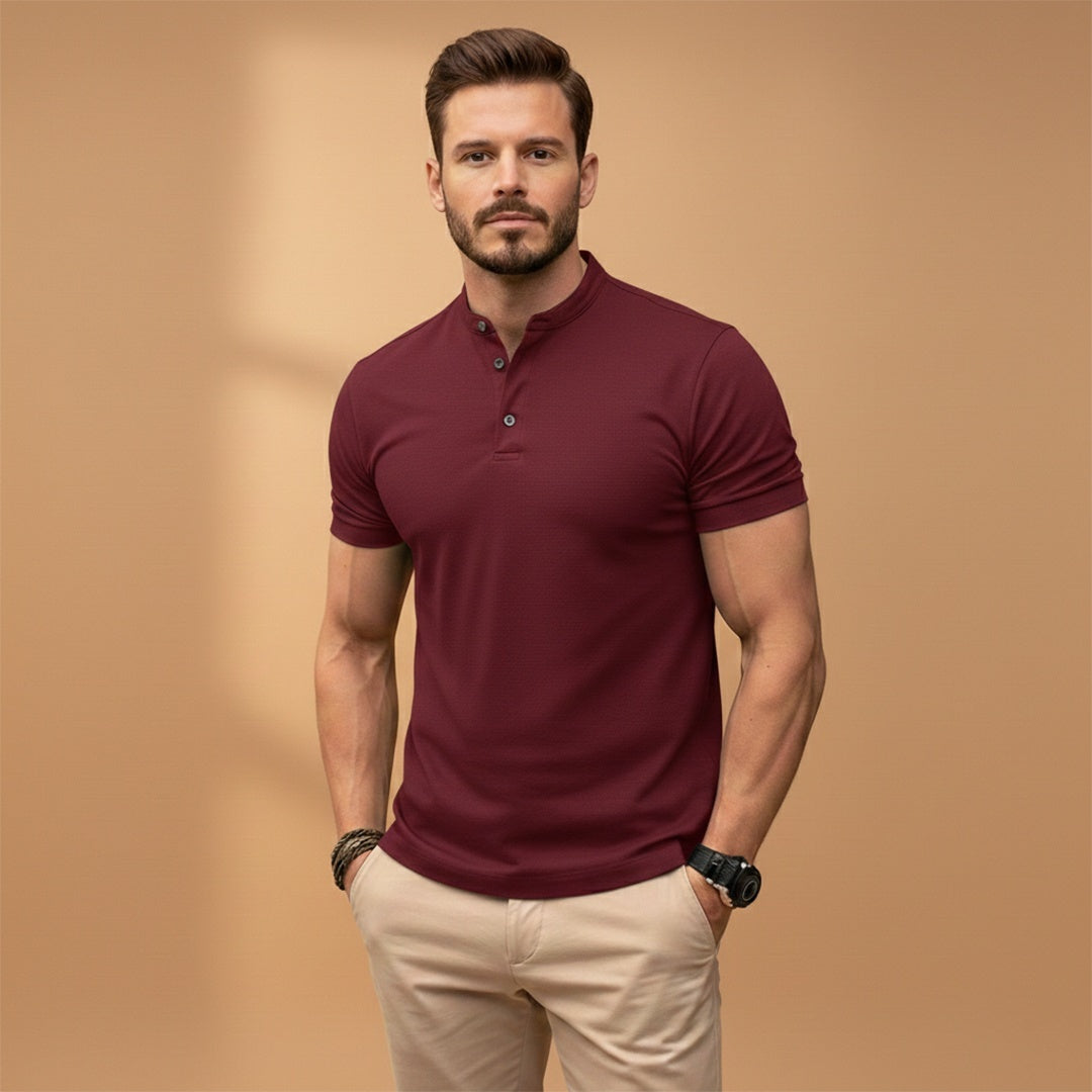 Martim | Polo Gola Botonada Homem Manga Curta