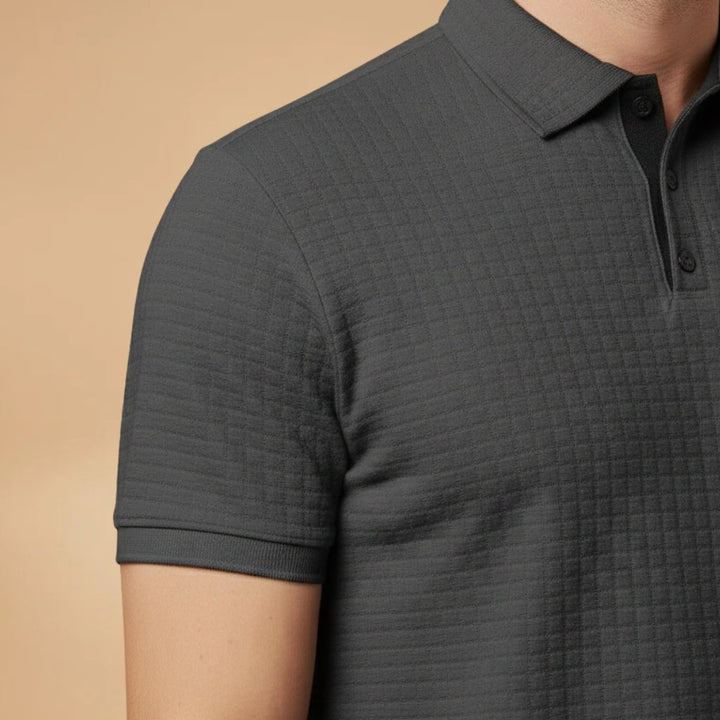 Bernardo | Polo Texturizado Manga Curta Homem Bolso