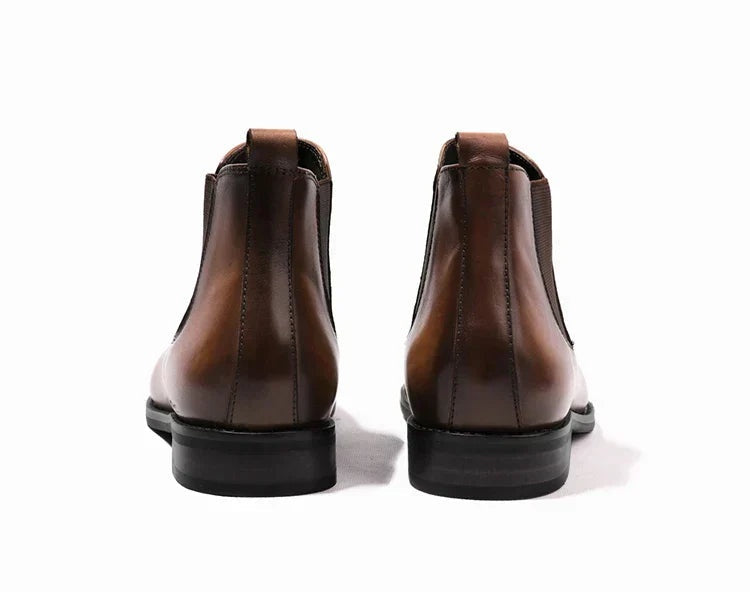 Rafael | Chelsea Boots de Pele Homem Bico Fino