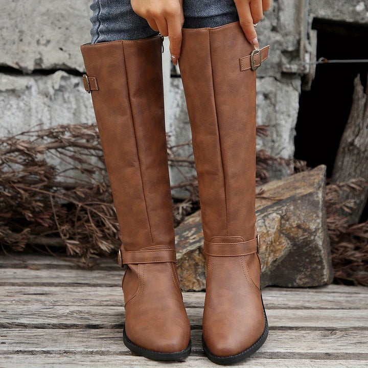 Rita | Botas Chelsea Mulher Cano Alto Fivelas